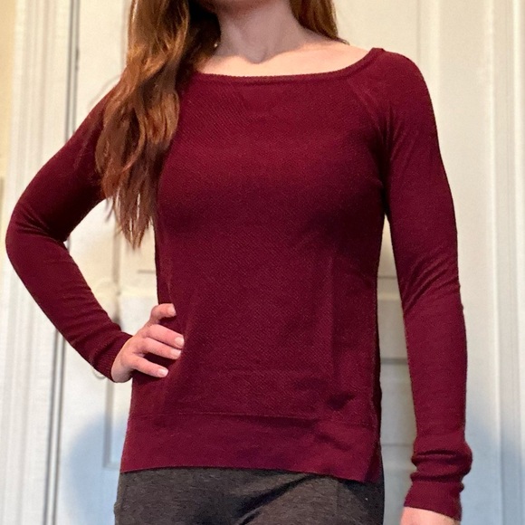 American Eagle Outfitters Sweaters - American Eagle Outfitters Dark Cherry Red Sweater XS